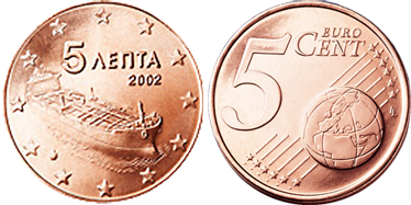 5 ЕВРОЦЕНТ ГРЕЦИЯ (Современный танкер 2002 г.)